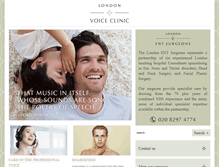 Tablet Screenshot of londonvoiceclinic.co.uk